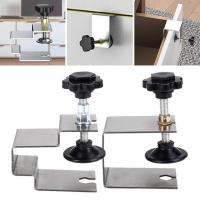 1PC Metal Drawer Front Installation Clamps Cabinet With Easy Adjustment Adapter Kit Fixing Clip For Woodworking Craft Repair Clips Pins Tacks