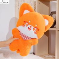 DECALE Sleepate Mate ของเล่นมาพร้อมกับหมอนนุ่มการตกแต่งบ้านของเล่นนุ่ม Boneka Mainan ของขวัญสำหรับเด็กการ์ตูนตุ๊กตาผ้ากำมะหยี่ Fo-X ตุ๊กตาปุย-Fo-X ตุ๊กตาหนานุ่ม