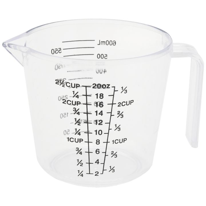 baking-tools-double-sided-graduated-plastic-measuring-cup-with-graduated-measuring-cup-measuring-cylinder-600ml