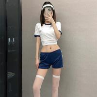 Japanese pure lust style student uniform suit college internet celebrity sexy sailor cosplay gym