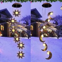 [COD] outdoor garden lawn cross-border new villa decorative moon chime waterproof pendant