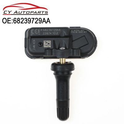 New /Originalยกตัวอย่างเช่น☑❧เซ็นเซอร์ตรวจวัดความดันยางรถสำหรับ2014-2017 JEEP Cherokee TPMS 433MHZ ใหม่68239729AA