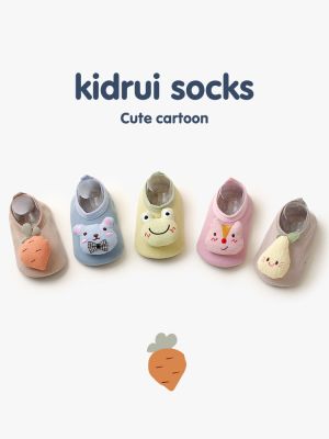 【Ready】🌈 derui baby floor shoes sprg and autumn boys and rls door -slip cartoon soft-soled toddler shoes autumn