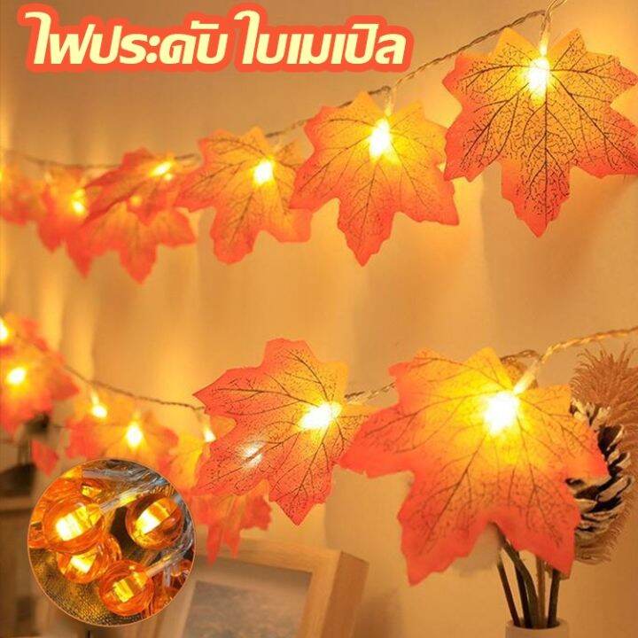 ewyn-พร้อมส่ง-ไฟประดับ-ใบเมเปิล-ไฟตกแต่งห้อง-ตะเกียง-led-6-4-1-5m-ไฟนางฟ้า-โคมไฟสวย-ไฟตกแต่ง