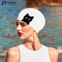 【health】 RISTORY Kids Teens Adults Waterproof Elastic Fabric Swim Caps Swimming Cap Girls Cute Cartoon Durable Silicone Swim Caps For Long Hair C1O2