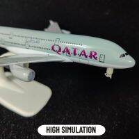 ขนาด1:250เครื่องบินจำลอง A380จากกาตาร์เครื่องบินตกแต่งบ้านสำนักงานเครื่องบินจำลองศิลปะจิ๋วสำหรับเด็ก C12-29ของเล่นเด็กผู้ชาย