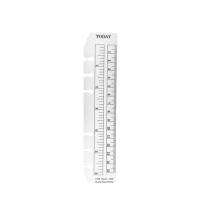 Holiday Discounts 6 Hole A5 A6 A7 Bookmark Straight Ruler Children Math Drafting Drawing Ruler Clear Flexible Dividing Ruler