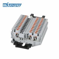 [HOT QAA,JXHKLWW 121] 10Pcs PT4-TW PT Series 3ตัวนำ Push-In เทอร์มินัล4 Mm² Twin PT 4-TW สายไฟขั้วต่อ Din Rail Terminal Block