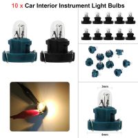 ☒✣ 10pcs T3 LED 12V Car Instrument Light Dashboard Indicator 1.2W Bulbs Dashboard Lamps Automatic Door Button Light for Honda Alpha