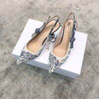 Embroidered stiletto high-heeled womens shoes (heel height 6.5cm) 0042