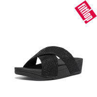 FITFLOPS Ladies ครอสโอเวอร์กับเพชรพลิก รองเท้าแตะลําลอง รองเท้าแตะสไตล์ผู้หญิง