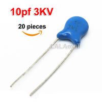 20Pcs 10pF 27pF 39pF 47pF 3KVสูงเซรามิคCapacitor 10J 10K 27J 27K 39J 39K 47J 47K 3000V