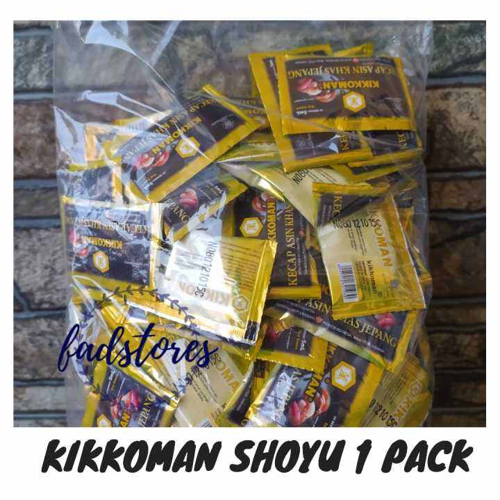 Kikkoman Soy Sauce Sachet 5ml 1 Pack Kikkoman Kecap Asin Jepang