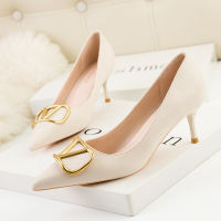 Luxury Women Heels Fashion High Heel Shoes Ladies Office Party Wedding Shoes Classic Pumps Female Stiletto White Black Plus Size