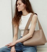 LECC PROJECT ARC LOW BUCKET - Artificial Leather TAUPE