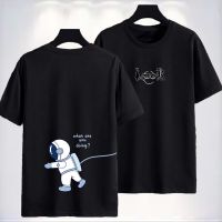 【New】เสื้อยืดแขนสั้นลําลอง คอกลม พิมพ์ลายการ์ตูน เข้ารูป แฟชั่นฤดูร้อน สําหรับผู้ชาย และผู้หญิง