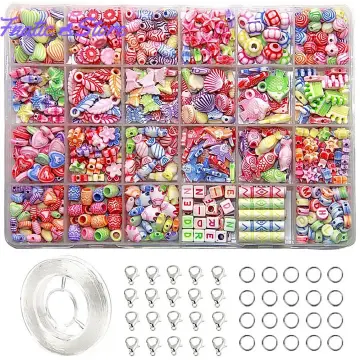 Kids DIY Bead Jewelry Making Kit Beads for Girls Art and Craft