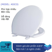 Nắp bồn cầu nhựa Asico - KOSKO Tặng bộ chân đế phù hợp mọi loại bồn cầu