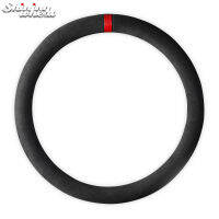 Shining wheat Suede Car Steering Wheel Cover Universal 37-38cm Diameter Soft Contains 7 colored markers