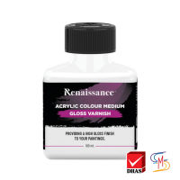 Renaissance สื่อผสมสีอะคริลิค กลอสวานิช 100 มล. (1 ขวด)