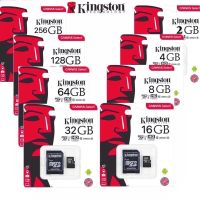 Kingston เมมโมรี่การ์ด 32/64/128GB SDHC/SDXC Class 10 UHS-I Micro SD Card with Adapter