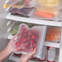 【CW】 Reusable Silicone Food Storage Fruit Vegetable keeping Sealed Freezer Leakproof Ziplock