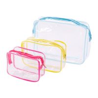 【CW】◘  1pc Transparent Cases Toiletries Storage Luggage Suitcase Zip Cosmetics Organizer