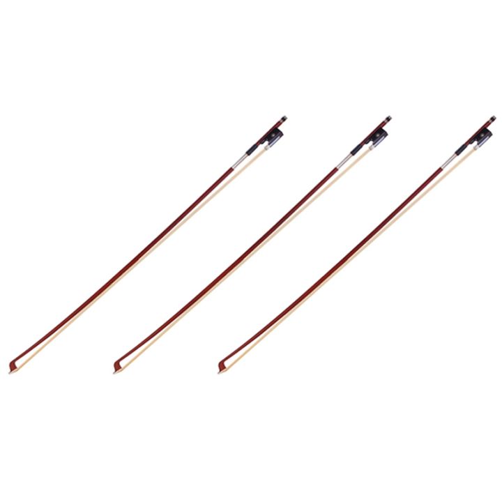 3X Black Octagonal Bow Children Playing Durable Violin Bow Musical ...