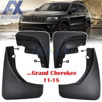 AX ชุดด้านหน้าด้านหลังรถ Mud Flaps Mudflaps สำหรับ Jeep Grand Cherokee WK2 2011-2018 Splash Guards Mudguards 2012 2013 2014 2015