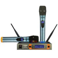 PR ไมโครโฟนไร้สาย/ไมค์ลอยคู่ UHF ประชุม ร้องเพลง พูด WIRELESS Microphone รุ่น A-ONE A-111 ไมค์ลอยไร้สาย ไมโครโฟน สินค้าคุณภาพ พร้อมส่ง