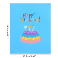 3D Pop Up Cards Lollipop Cake Happy Birthday Card for Girl Kids Wife Husband Greeting Cards with Envelope Postcards Gifts for