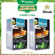 Combo 2 hộp Trà Dilmah Earl Grey Trà Bá Tước túi lọc 30g 20 túi x 1.5g -