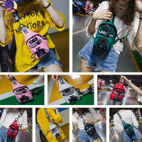 Leboston (กระเป๋า) Lady Zipper ไหล่เดี่ยว Square Crosse Body Bag สำหรับ Campus Casual