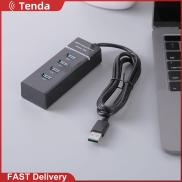 Xách Tay 4 Cổng USB Splitter HUB Docking Station 5Gbps Đa USB 3.0 Adapter