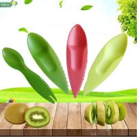 EMILEE New Fruit Utensils Easy To Use Plastic Kiwi Spoon Dig Many Styles 2 In 1 Many Colors Thicken And Increase