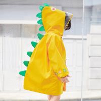 80-130cm Dinosaur Shape Kids Raincoats Waterproof For Child Babys Rain Coat Trench Kindergarten Rainwear