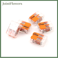 JointFlowers Hot 5pcs ขาย WAGO 221-412 Lever-NUTS 2 CONDUCTOR Compact Connector 10 PK copper Wire JUNCTION