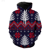 2023 New Santa Claus Sweatshirts Christmas Tree Mens Hoodies Streetwear Tops Teens Fashion Cool Spring with Hood Jackets 2022 Hot Sale popular