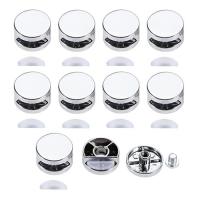 10pcs Round Glass Clips Clamps Mirror Clips Holder for 3-5mm thick mirror6-7mm thick mirror 22 x 18 mm/27 x 14 mm