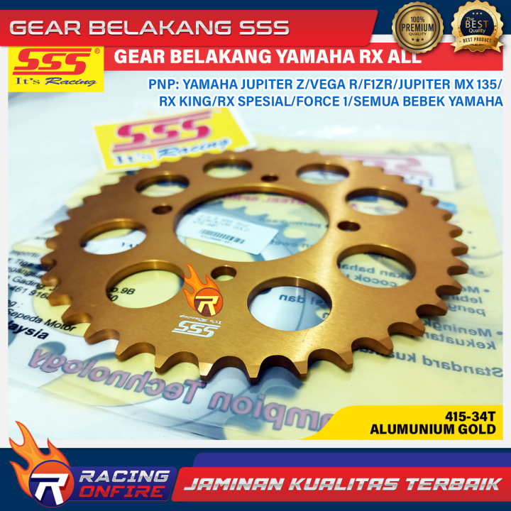 GEAR GIR BELAKANG SSS YAMAHA RXZ JUPITER Z LAMA BURHAN VEGA R F1ZR JUPITER MX135/NEW RX KING RX