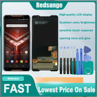 Redsange AMOLED หน้าจอสำหรับ Asus ROG Phone 1 ZS600KL หน้าจอแสดงผลหน้าจอสัมผัสดิจิตอลแทนการประกอบสำหรับโทรศัพท์ Asus ROG ZS600KL AMOLED