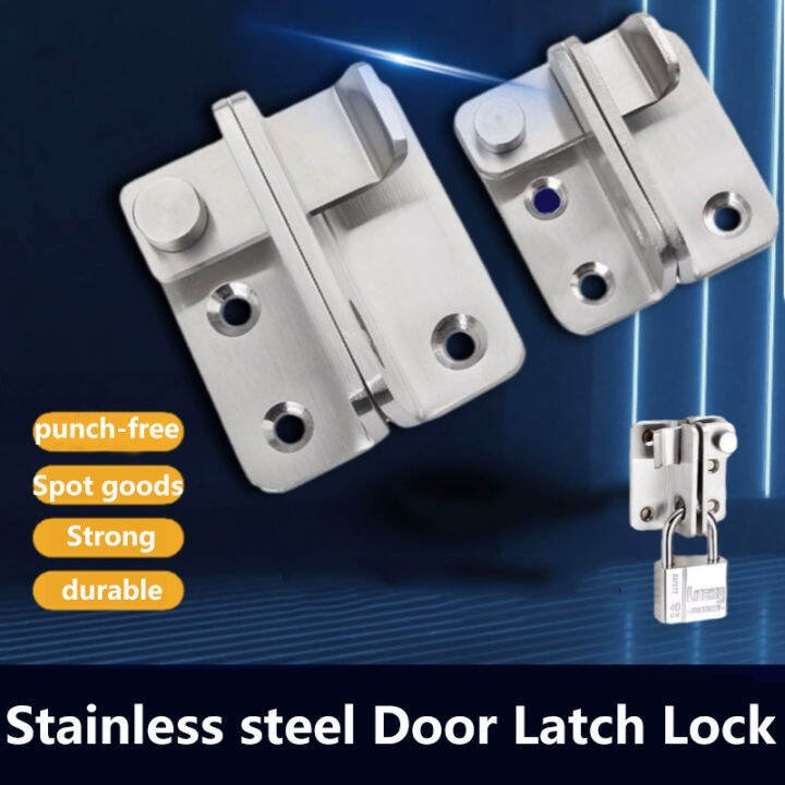 Stainless steel safety buckle door lock for bathroom, bedroom door lock