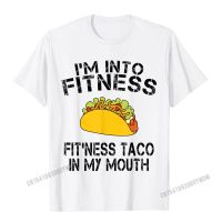 Kaus Taco Lucu-Kaus Atasan Cosie Kustom Pria Kaus Pria Kaus Taco In My Mouth Im Into Fitness