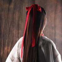 LazaraLife Hanfu อุปกรณ์เสริมริบบิ้นพันผม Band ผ้าชีฟองที่ทำด้วยมือ Kimono เชือกรัดผม