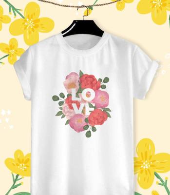 เสื้อยืดลายดอกไม้ Flower in summer