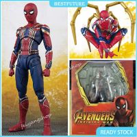 โมเดลตุ๊กตาฟิกเกอร์ Infinity War Shf Iron Spider Man Marvel Avengers 3 Homem Aranha Spider Man ขนาด 7 นิ้ว ขยับได้ สําหรับตกแต่งบ้าน