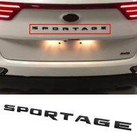 สติกเกอร์ติดท้ายรถโลโก้ป้ายชื่อสีเงินสีดำสำหรับ Kia Sportager K5 K7 K9 Sportage สติ๊กเกอร์ตัวอักษร Sportage อุปกรณ์เสริม