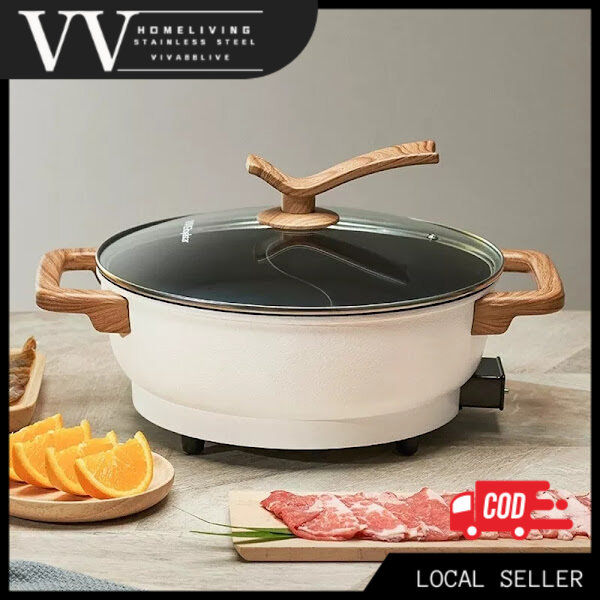 220v 5l Hotpot Cooking Machine 2 Flavor Household Electric Hot Pot