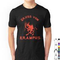 Krampus Vintage-Gruss Vom Krampus T Shirt 100% Cotton Tattoo Style Krampus Krampus Tattoo Flash Merry Krampus Krampus Christmas S-4XL-5XL-6XL