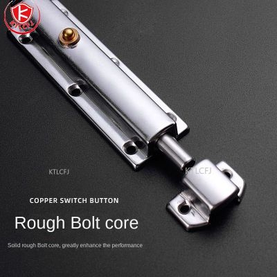 4 6 Inch Automatic Spring Latch Button Lock Surface Mounted Bolt Zinc Alloy Wooden Bathroom Door Buckle